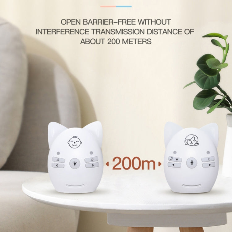 Wireless Audio Baby Monitor Support Voice Monitoring + Intercom + Night Light without Battery, US Plug, UK Plug, EU Plug, AU Plug Wireless Audio Baby Monitor Support Voice Monitoring + Intercom + Night Light without Battery, US Plug, UK Plug, EU Plug, AU Plug